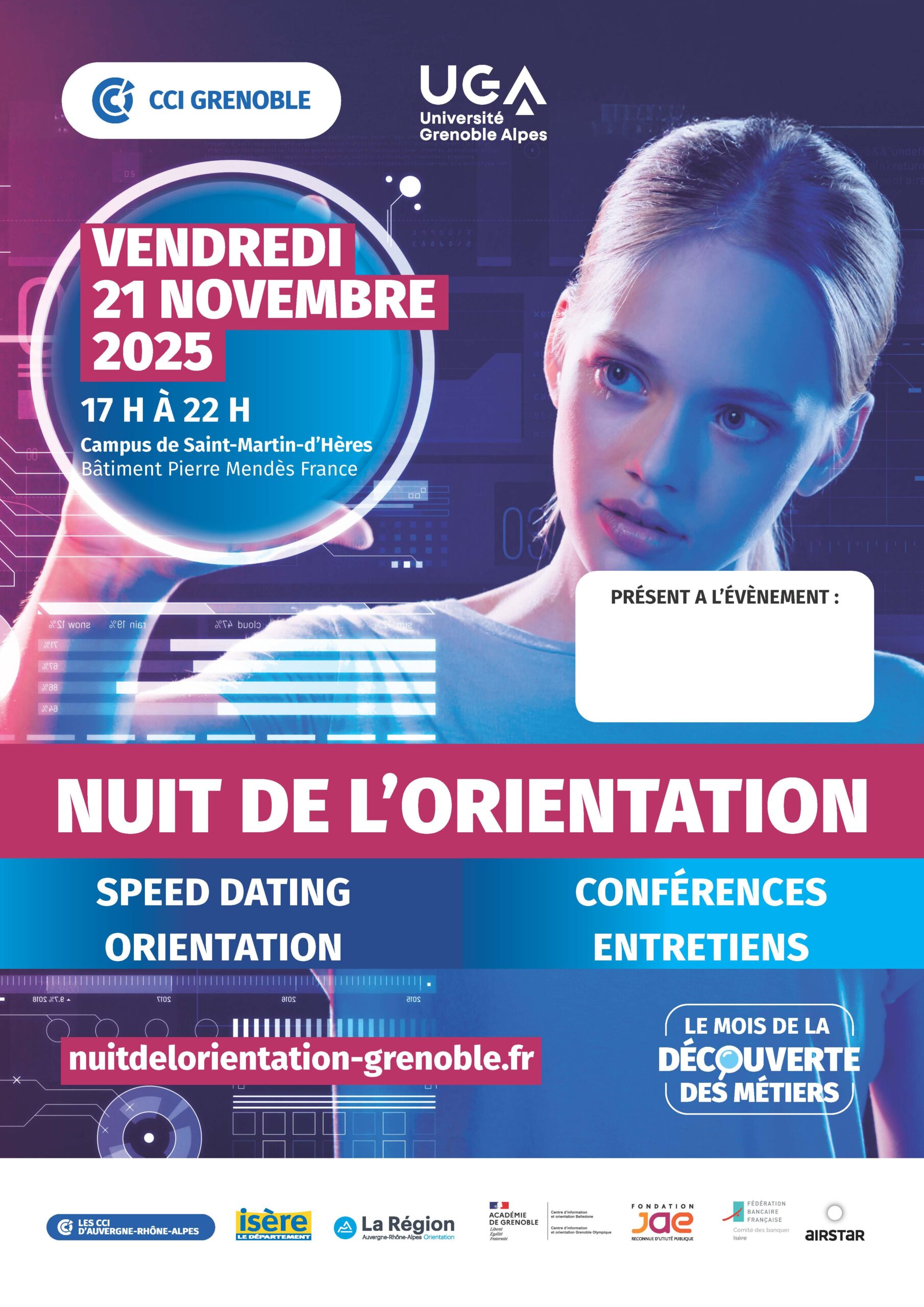 [Attractivité] Nuit de l&rsquo;orientation / CCI Grenoble